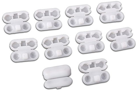 Kettenverbinder aus Kunststoff für Rollo-Ketten 4er Set weiß