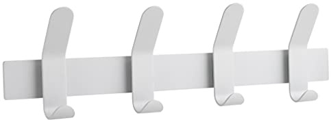Zone Denmark A-Rack Garderobenleiste, Garderobenhaken, Wandgarderobe aus Metall, Hakenleiste ohne sichtbare Schrauben, 40 x 5 x 11 cm, Soft Grey (Grau)