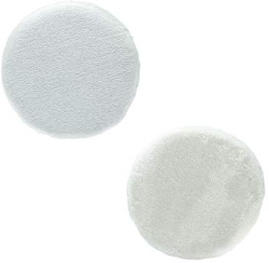 Unviersal polishing caps set with elastic band (1 x textile hood, 1 x synthetic fur cover) for car polishing machines with 25 cm, 250 mm polishing plate diameter.