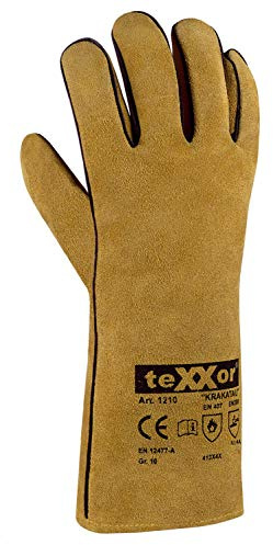 (6 Paar) teXXor Handschuhe Schweißerhandschuhe KRAKATAU 6 x beige XL/10