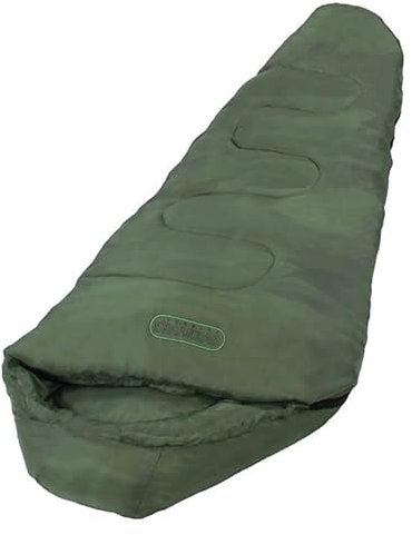 Oventure Sviland Junior | Kinderschlafsack | 155 x 70 cm | Camping | Mumienmodell mit Kapuze | Warm und gemütlich | Leichtgewicht | Geeignet für Frühling und Herbst | Erhöhtes Fußende |