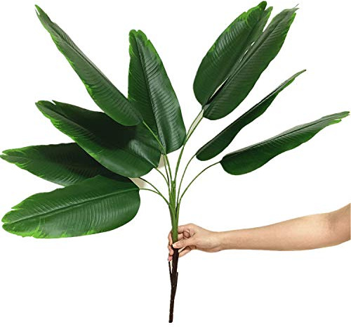 Große künstliche Pflanzen, Baum, Katzenbaum, Pflanze, Dekoration, große tropische Palmen, Kunststoff-Farn, grüne Blätter, Stiele für drinnen und draußen, Heimdekoration, Garten, Party, Hochzeit