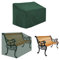 Housse de protection pour banc de jardin Couverture étanche - 2 places de étanche, coupe-vent, résistante aux UV 210D Polyester Oxford Gewebe, 134 x 66 x 89cm (Vert)