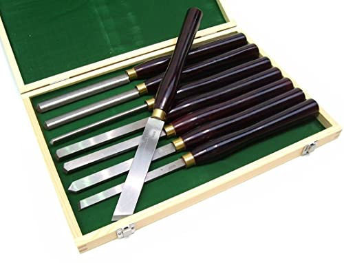 Drechselmesser 8 x HSS Drechseleisen 55049 Drechsel Werkzeug Beitel Drechselbank AWZ