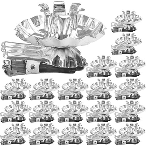 BESPORTBLE 36stücke Teiliges Metallkerzenhalter Für Weihnachtsbaum Weihnachtsdekoration Kerzenclips Blumenform Langlebige Eisenhalter Für Stabkerzen Und Festtagsfeiern