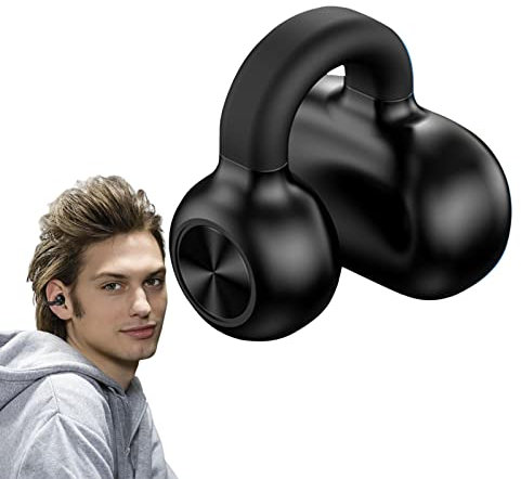 Auriculares con clip | manos libres con cancelación ruido para teléfonos móviles | Auriculares inalámbricos impermeables 5.3 con micrófono cancelación ruido