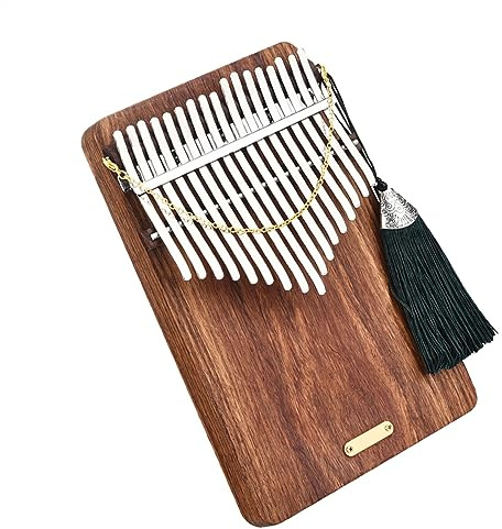 17-Tasten Tragbares Daumenklavier Aus Massivem Holz Kalimba Mit Stimmhammer-Tonabnehmer Kalimba Musikinstrument