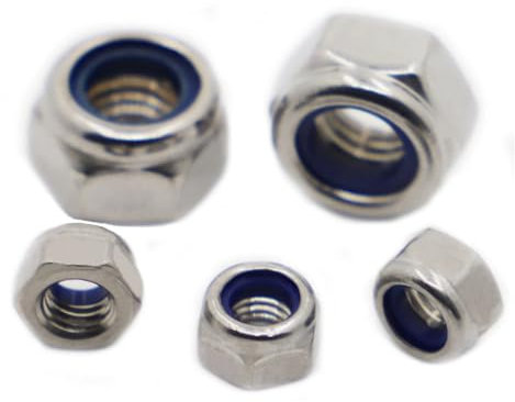 Aqxypas M2 M2,5 M3 M4 M5 M6 M8 M10 M12 M14 M16 304 Edelstahl Selbstsichernde Mutter Nylon Kontermutter kontermutter Slip Nylon Sechskantmutter DIN985 (Size : M4 20pcs)