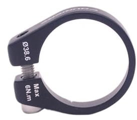 Sattelklemme Aluminium Fahrradsattelstütze Sattelstützenklemme 37、38.1、38.6 MM 1 Stk Schnellspanner SattelstüTze (Größe : 38.6 MM)
