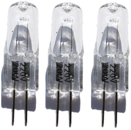 WYLIELAMSH Halogenstrahler 5 Stück G4 20W Halogenlampen Lichter 35W Kristall-Kronleuchter-Glühbirne G4 220V,20W
