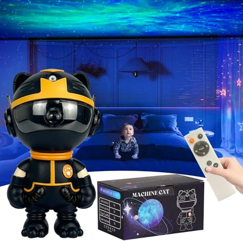 Domigard Galaxy Projector Bedroom Decor,Star Projector Night Light with Remote Control, Sensory Lights Ceiling Projector, LED Lights for Christmas, Birthdays, Teens Room Decor(Black)