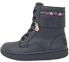Lelli Kelly Stivale Frangetta Mix Modello LKFH4364 Boot Nero Ciondolo Mela (Nero, Sistema Taglie Calzature EU, Adolescente, Donna, Numero, Media, 35)