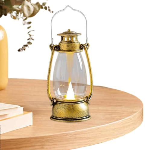 Lanternes décoratives d'intérieur - Lampe de camping LED vintage | Lanternes portables pour extérieur, lampes torches rétro, lampes torches LED avec poignée pour table, patio, jardin