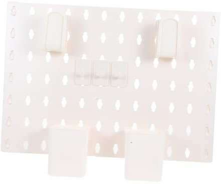 Warmhm Wandmontierte Stecktafel Aus Kunststoff Mit Stecktafel-organizer Für Werkzeugaufbewahrung Utility Tools Organizer Garage Für Küche Und Garage