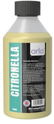 Citronella Shampoo 500ml for Horses, Pets & Animals | Natural Insect Deterrent, Fly & Mosquito Control, Coat Care | Gentle, Refreshing Formula for Sensitive Skin | Anti-Fly, Anti-Insect Protection