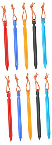 Toddmomy 1satz Zeltpflöcken Hochfeste Anodisierte Zelt-nägel Für Camping Für Im Freien Erhältlich Bunten Farben