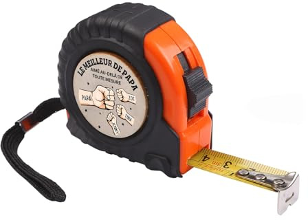 Cadeaux pour papa, Ruban à mesurer personnalisé avec 2-6 noms, Cadeaux personnalisés pour papa, 9.84 FT, Cadeaux d'outils pour la fête des pères (4 noms)