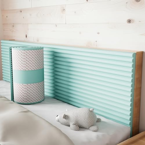 Akustikwandpaneele, gepolstertes Wandkissen, 1,2 cm dick für Schlafzimmer & Wohnzimmer, 15 x 200 cm