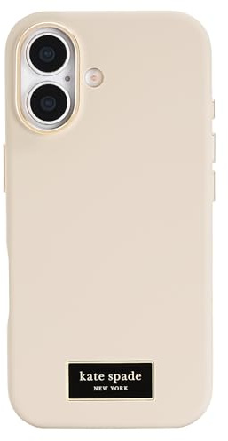 Kate Spade New York iPhone 17 Case - Compatible with MagSafe - Designer Phone Case - Icon Perfect Beige