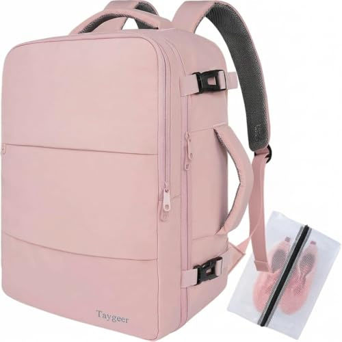Taygeer Ryanair Cabin Bags 40x30x20 Underseat, Travel Backpack Cabin Size | Carry On Backpack for Airplane, Luggage Rucksack for Plane Hand Luggage Bag, Laptop Rucksack with Separate Shoe Pouch