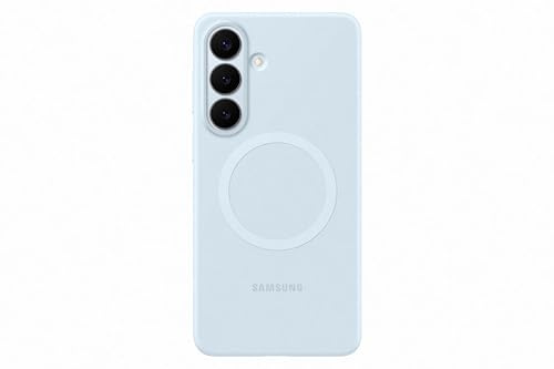 Samsung Silicone Magnet Smartphone Case EF-ES947, Hülle für das Galaxy S26+, Handy-Hülle mit Magnetring zur Anbringung von Zubehör, Silikon, Schutz Case, stoßfest, dünn und griffig, Light Blue