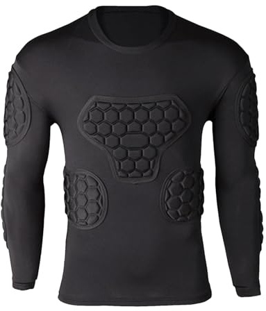 Équipement rembourré de Football – Chemise de Protection Durable, Manchon de Compression , Haut de Performance athlétique, vêtements de Sport résistants aux Chocs | pour Hommes Femmes Jeunes Joue