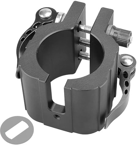 Lecreatekit Collier de serrage pliable en alliage d'aluminium avec coussinet pour Zero 8X, 11X, pour Dualtron Thunder et pour scooters électriques Speedual - 79 x 49 mm, 480 g, noir/rouge