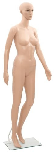 vidaXL Schaufensterpuppe 175cm Mannequin Frau Weiblich Puppe Schaufensterfigur