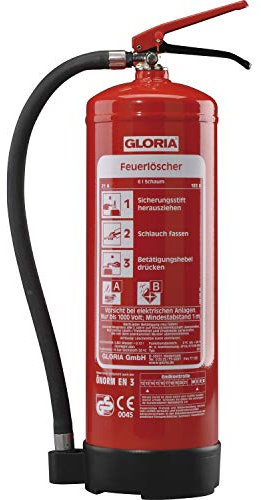 Gloria SD6 Estintore, schiuma 6 litri