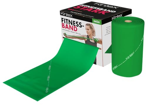 Kintex Fitnessband Bulk Rolle 25 m Widerstandsband für Training und Sport | 100 % Latex, individuell zuschneidbar – ideal für Physiotherapie, Fitnessstudios, Rehasport und funktionelles Training