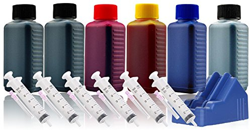 600ml Nachfülltinte Druckertinte Refillset für CANON PGI-525/CLI-526 inkl. Grau inkl. Resetter (für CANON PIXMA MG6150 MG6250 MG8140 MG8150 MG8240 MG8250)