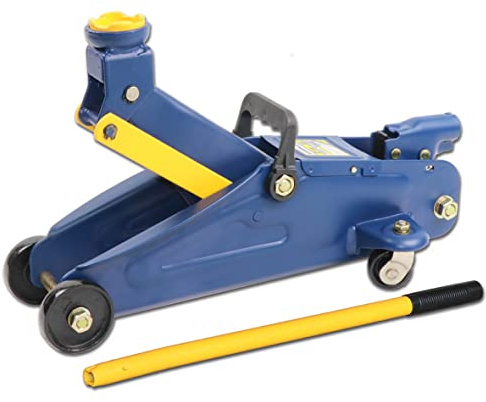 Stronghold 2-Ton Trolley Jack – Heavy-Duty Hydraulic Floor Jack with Safety Valve - 5-1/8 to 12-3/4 Lift Range - Steel Construction - Meets ASME/PASE Standards
