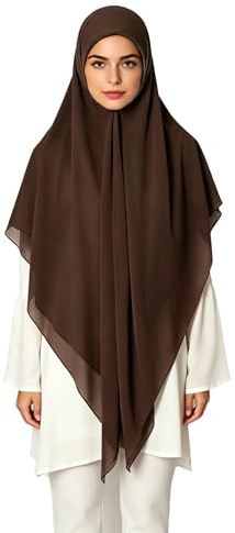 Lina & Lily Premium Chiffon Damen Muslim Hijab Kopftuch Schal Quadrat 145 x 145cm