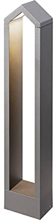 SLV Stehleuchte RASCALI 65 Pole/LED Außen-Beleuchtung für Wege, Wände, Eingänge, Outdoor Garten-Lampe / IP65 3000K 8.0W 360lm anthrazit, 1000801