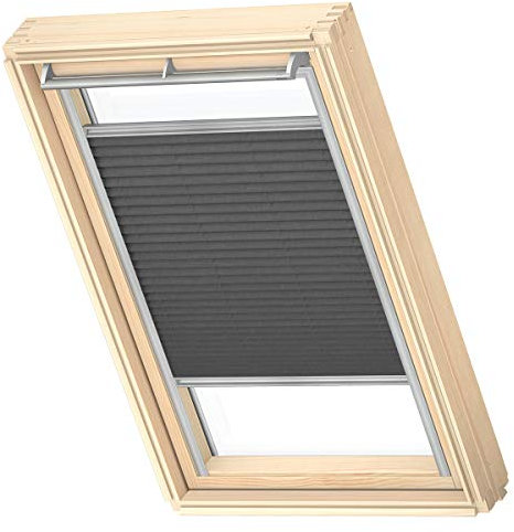 VELUX Original Dachfenster Plissee für M06, Graphit, mit Grauer Führungsschiene