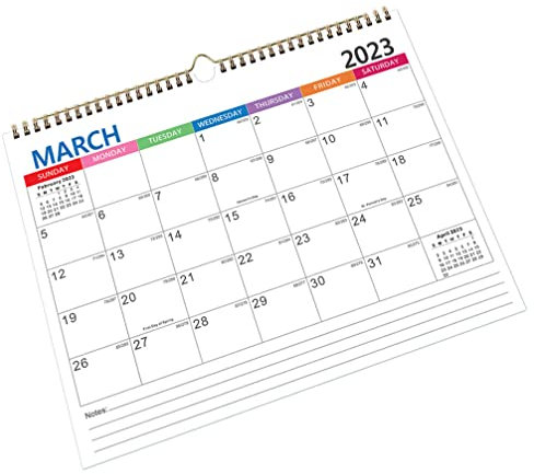 Operitacx Wandkalender Zum Aufhängen Notizkalender Mit Monatsansicht Stabiler Terminkalender Für Zuhause Oder Büro Kalender Für Täglichen Gebrauch