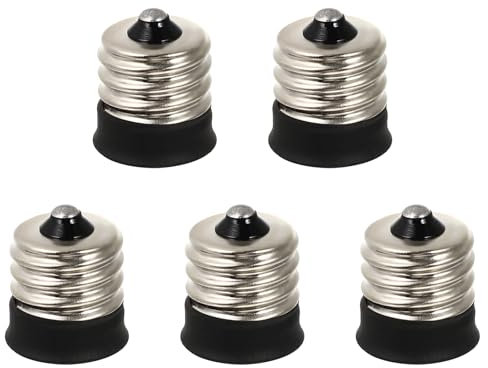 VILLFUL 5 Pièces E17 Support De Lampe De Conversion Ampoules Support De AmpouleDe Lumière Adaptateur E17 De Base E14