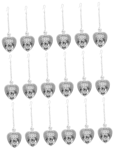 18 Stk Liebe Tee kugeln hey die hö Teeei für Teegenießer Teeei für Teepause hoe he' hij Teefilter in Herzform Teezubereitung Rostfreier Stahl Tee ball Tee Set Teesieb Teezubereiter