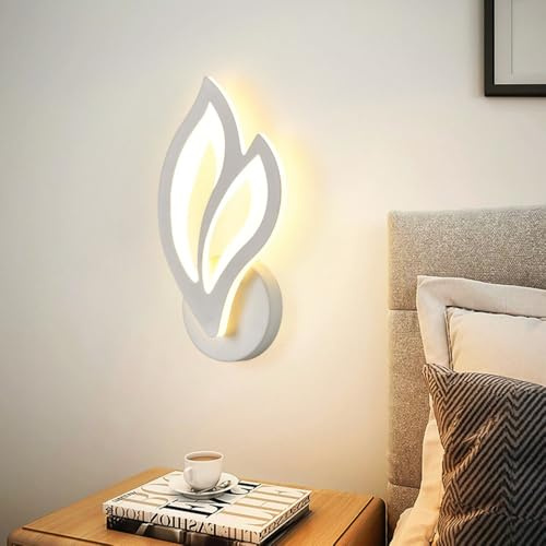 DELIPOP Wandleuchte LED Innen, 13W 1500LM LED Wandlampe Innen Moderne, Dekorative Wandleuchte Wandbeleuchtung aus Acryl für Flur Treppenhaus Flur Wohnzimmer Schlafzimmer, Warmweiß 3000K
