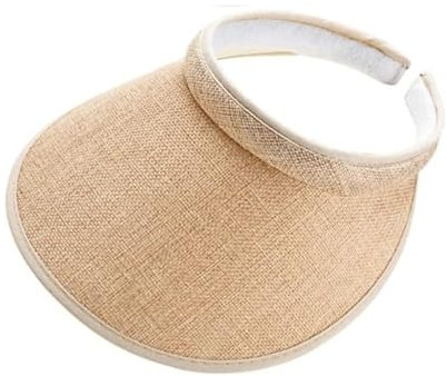 Chyuxinda Sonne Visoren Breitkrempig Sonnenhut Golf Tenniskappe mit Sonnenblende Baseball Kappe Einstellbar Schirmmütze für Damen Herren (DE/NL/SE/PL, Alphanumerisch, Einheitsgröße, Gold)