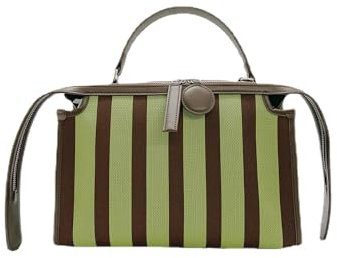 Damen Umhängetasche Handtasche Umhängetasche Messager Bag Stripped Luxus Unterarmtasche Große Kapazität/101 (Color : A)