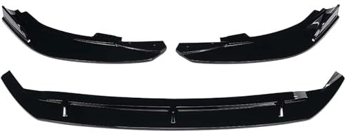 REMAZ Auto Frontspoiler für Ford Focus ST Line 2019 2020 2021, Frontstoßstange Splitter Lip Body Kit Splitter Antikollision Front Spoiler Lippe ABS,C-Glossy-Black