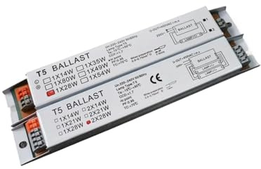 VISIYUBL 220-240V CA 2x54W/2x14W/1x21W/2x21W/2x28W/2x35W/1x54W T5 balastro electrónico balastos de lámpara Fluorescente(2x28W)