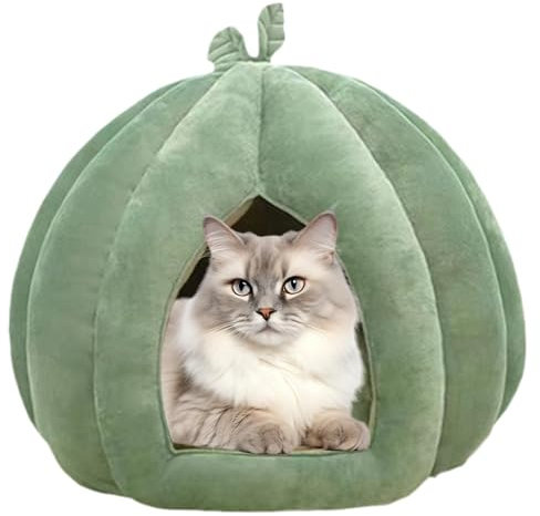 Katzenhaus, Katzenbetten Für Die Katzenhöhle, Große Katzen, Katzenkorb Im Innenbereich, Geschlossenes Katzenbett, Katzenzelt Für Kätzchen Kleine, Weiches Und Warmes Katzenhaus Für Drinnen (35x35x30cm)