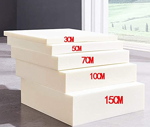 Schaumstoffkissen mit hoher Dichte, Ersatz-Sofa-Sitzkissen, Polsterung für Wohnmöbel (50 x 50 cm, 12 cm)