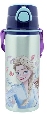BOUTEILLE RÉUTILISABLE POP UP EN ALUMINIUM AVEC BANDOULIÈRE 730 ML | FROZEN SNOWY TALE