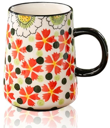 Grande tasse, grande tasse à café en céramique, 500 ml, tasse à thé, tasse en porcelaine, tasse à café classique, tasse avec poignée, cadeaux pour maman femme, tasse à cappuccino, XXL pour le bureau