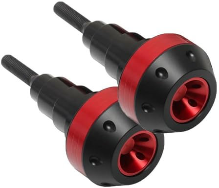 HZBHD Sturzschutz Sturzpads Motorrad Stoßstange Rahmen Slider Crash Protector Drop Ball Für XSR700 YZF R1 R3 Crash Pad Fallende Schutz Zubehör Fallschutz(ROT)