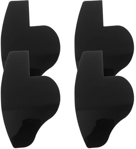 TOGEVAL Carte D'amélioration Ligne Capillaire pour Façonnage de Barbe en Pvc Noir Outil Pratique et Facile à Stocker 4 Pcs pour Hommes Salon de Coiffure et Barbershop