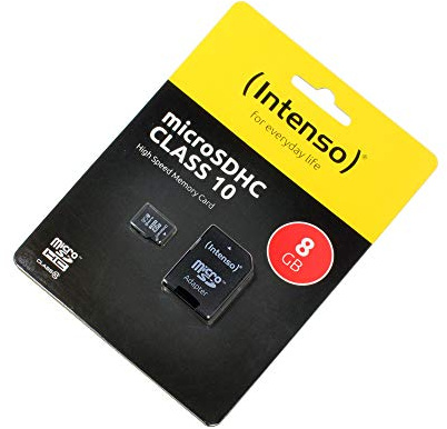 8GB Tarjeta de Memoria Compatible con BLU G74, microSDHC, Clase 10, HighSpeed, con Adaptador SD